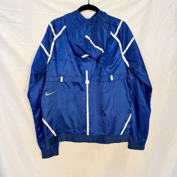 Nike Blue Striped Windbreaker - Picture 2 of 2